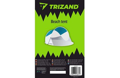 Plážový stan 220x120x90 cm – modrošedý