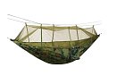 Turistická houpací síť Santiago Army 260x140 cm s moskytiérou
