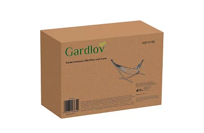 Zahradní houpací síť 200 × 150 cm s rámem