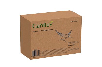Zahradní houpací síť 200 × 150 cm s rámem