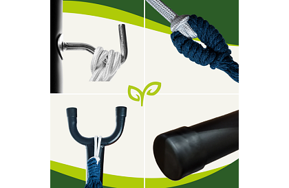 Zahradní houpací síť 200 × 150 cm s rámem