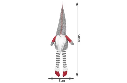 Sedící skřítek – šedý elf 50 cm