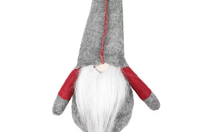 Sedící skřítek – šedý elf 50 cm