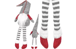 Sedící skřítek – šedý elf 50 cm