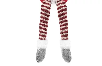 Sedící skřítek – červený elf 50 cm