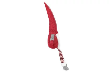 Sedící skřítek – červený elf 50 cm