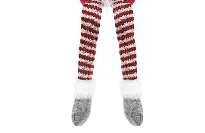 Sedící skřítek – červený elf 50 cm