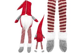 Sedící skřítek – červený elf 50 cm