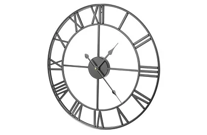 Retro nástěnné hodiny - černé