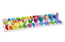 Dřevěné puzzle s abecedou a čísly