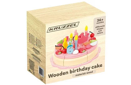 Dřevěný narozeninový dort – kreativní sada
