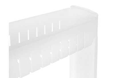 Mobilní kuchyňská - koupelnová skříňka na kolečkách - bílá