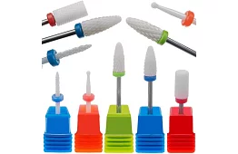 Sada 5 keramických nastrčných pilníků - fréz