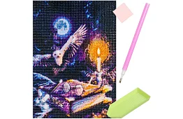 Diamantové malování 5D – Sova