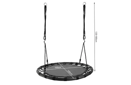 Houpačka - čapí hnízdo černá - 100 cm / 150 kg