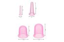 Sada masážních pomůcek – 4 silikonové baňky + masér + taška
