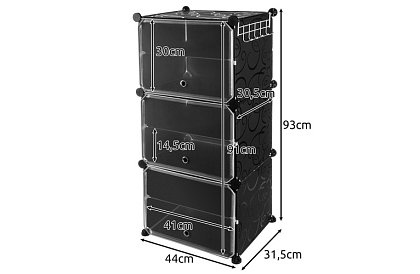 Modulární botník - pojme až 12 párů bot