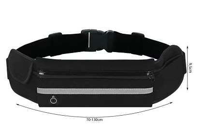 Turistická ledvinka na drobnosti - černá