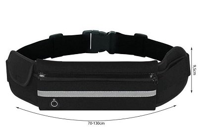 Turistická ledvinka na drobnosti - černá