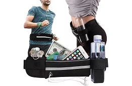 Turistická ledvinka na drobnosti - černá