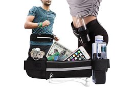 Turistická ledvinka na drobnosti - černá