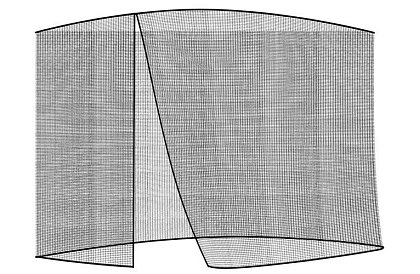 Moskytiéra na zahradní slunečník 300 cm - černá