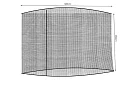 Moskytiéra na zahradní slunečník 300 cm - černá