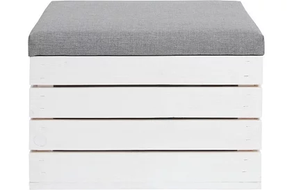 Dřevěný taburet – puf truhla s úložným prostorem