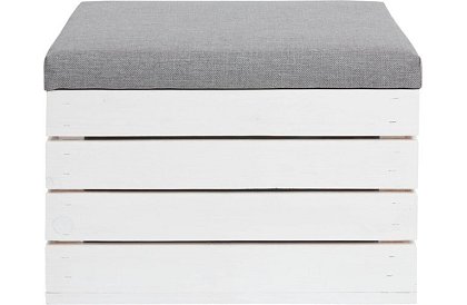 Dřevěný taburet – puf truhla s úložným prostorem