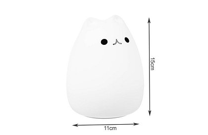 LED dětská noční lampička – kočka