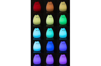 LED dětská noční lampička – kočka
