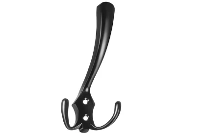 Nábytkový nástěnný věšák černý – sada 5 kusů