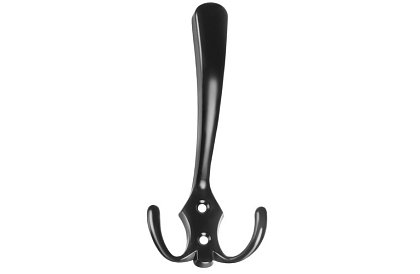 Nábytkový nástěnný věšák černý – sada 5 kusů