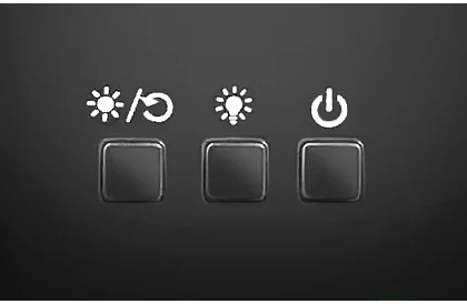 LED noční lampa s projektorem obrázků - černá