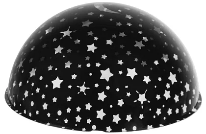 LED noční lampa s projektorem obrázků - černá