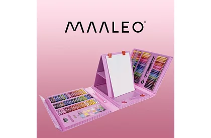 Výtvarná sada na malování pro děti – umělecký kufr - 208 dílků