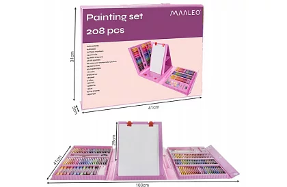Výtvarná sada na malování pro děti – umělecký kufr - 208 dílků