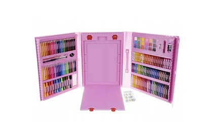 Výtvarná sada na malování pro děti – umělecký kufr - 208 dílků