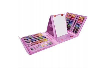 Výtvarná sada na malování pro děti – umělecký kufr - 208 dílků