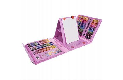 Výtvarná sada na malování pro děti – umělecký kufr - 208 dílků