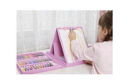 Výtvarná sada na malování pro děti – umělecký kufr - 208 dílků