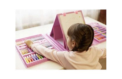 Výtvarná sada na malování pro děti – umělecký kufr - 208 dílků