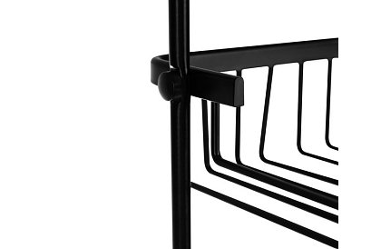 Závěsná polička do koupelny - černá