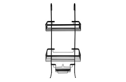 Závěsná polička do koupelny - černá
