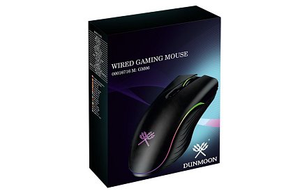 Kabelová herní myš – DUNMOON s podsvícením