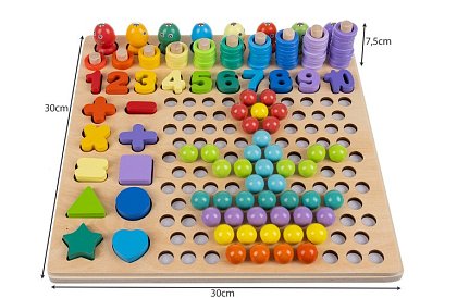 Dřevěné naučné puzzle