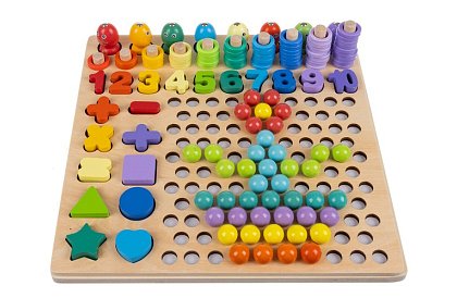 Dřevěné naučné puzzle