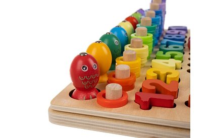 Dřevěné naučné puzzle