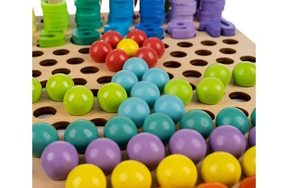 Dřevěné naučné puzzle
