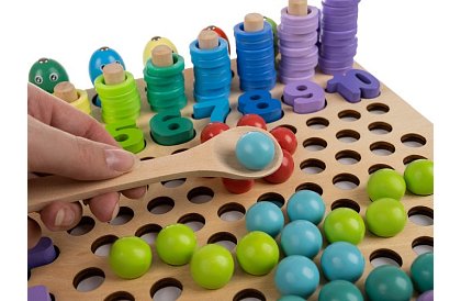 Dřevěné naučné puzzle